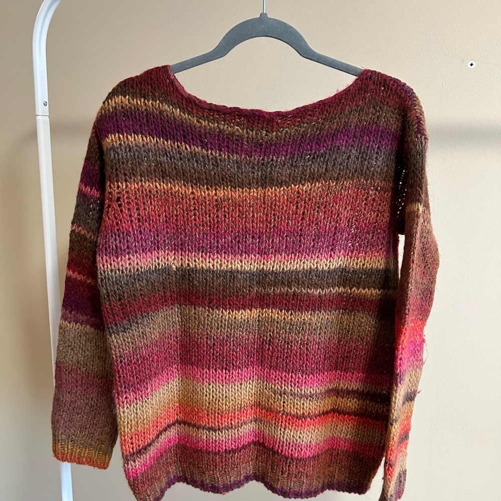 Multicolor Striped Women's Sweater - Picture 3 of 3